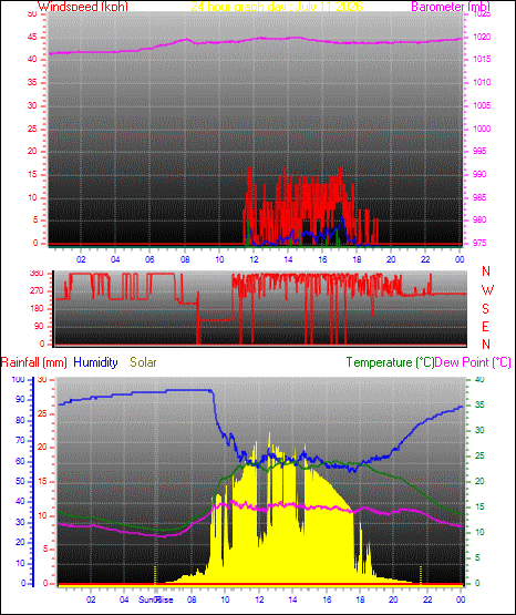 24 Hour Graph for Day 11