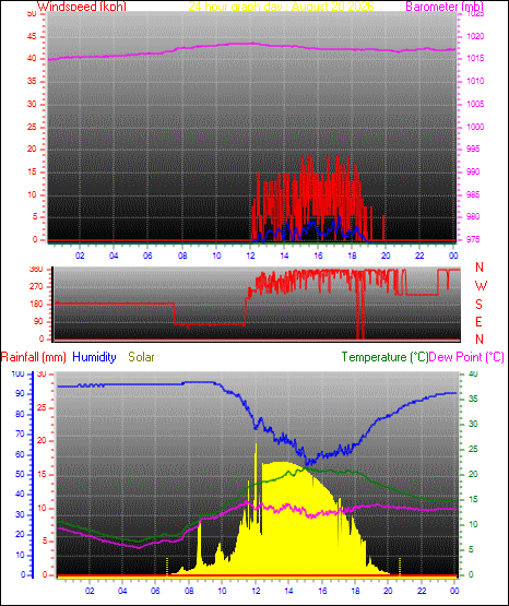 24 Hour Graph for Day 20